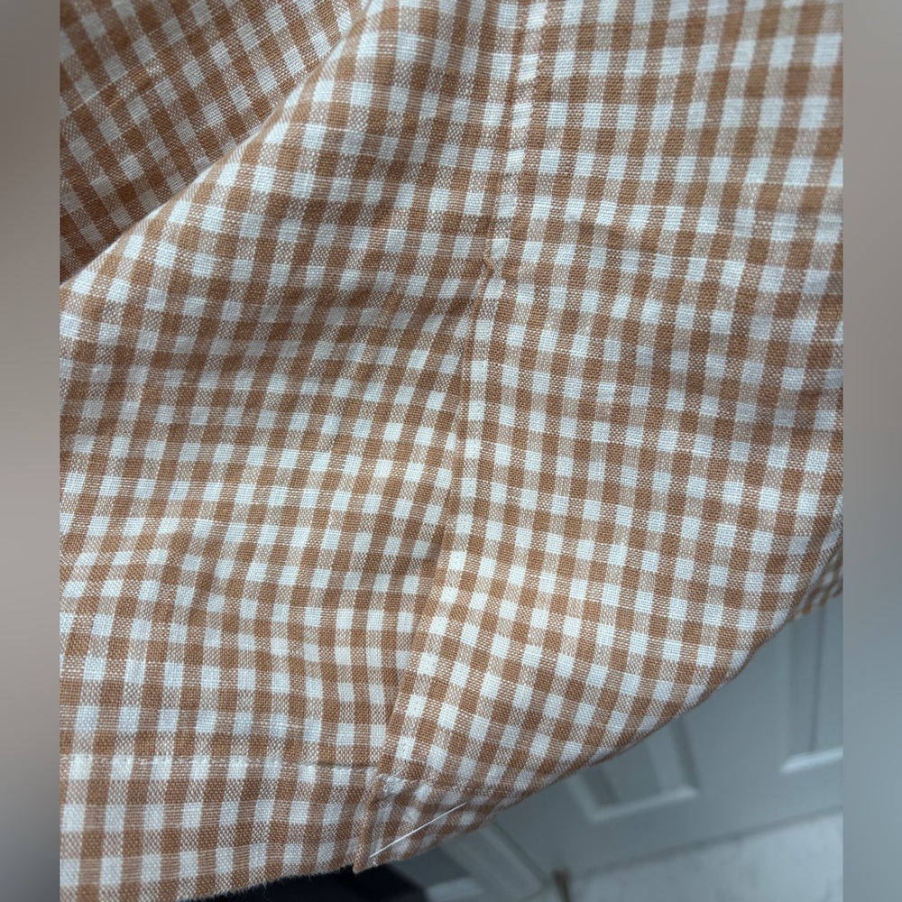 Madewell Linen Dorset Blazer in Gingham Check - Picture 13 of 15